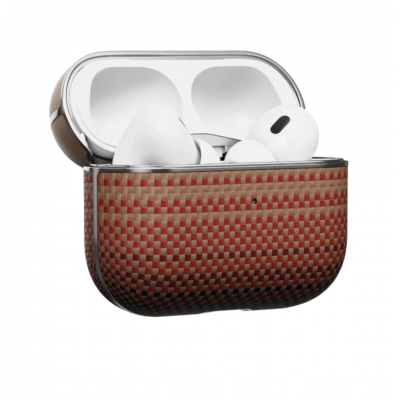Θήκη Pitaka Aramid Fiber Magnetic 1500D (Plain) για Apple AirPods Pro 2 - SUNSET grained - APM2402